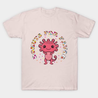 Donuts Por Favor Kids Funny Axolotl  donut lovers T-Shirt